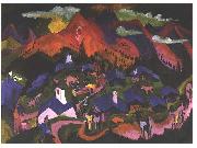 Ernst Ludwig Kirchner Return of the animals oil